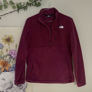 Large The North Face half zip sweater